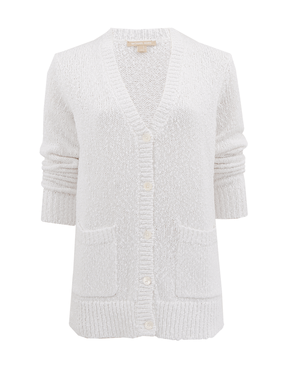 MICHAEL KORS-Boyfriend Cotton Cardigan-
