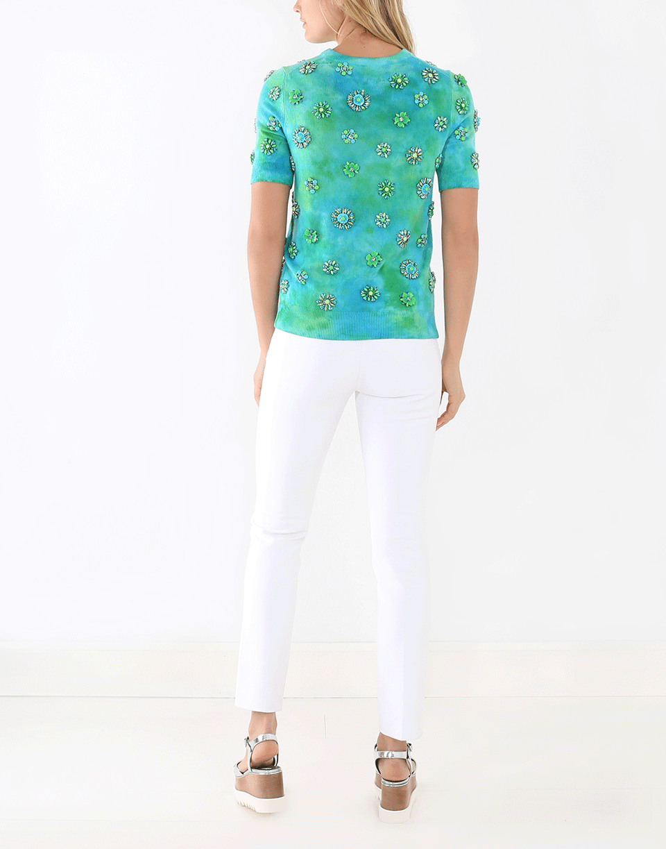 MICHAEL KORS-Brooch Embroidered Pullover-