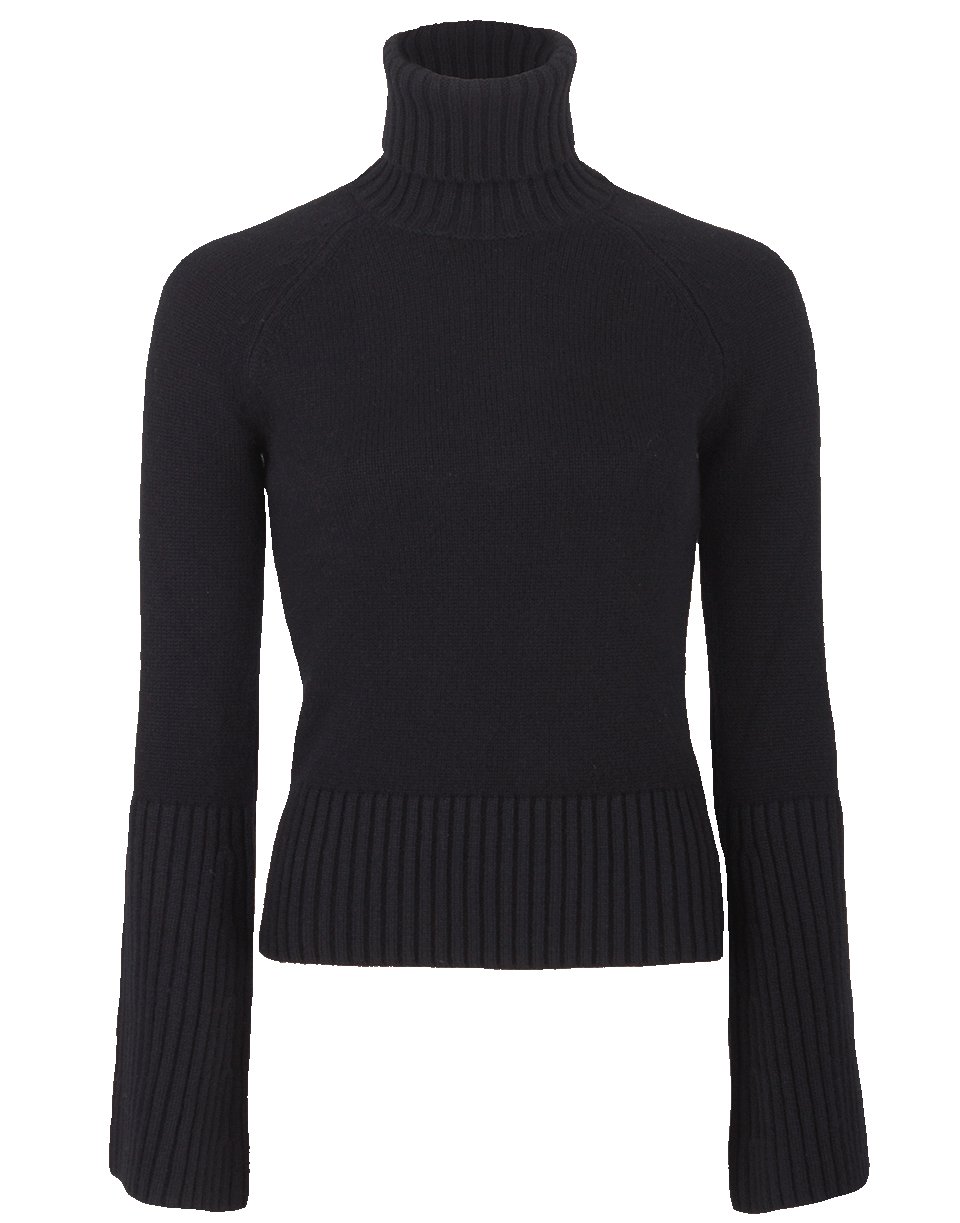 MICHAEL KORS-Cashmere Bell Sleeve Turtleneck Top-