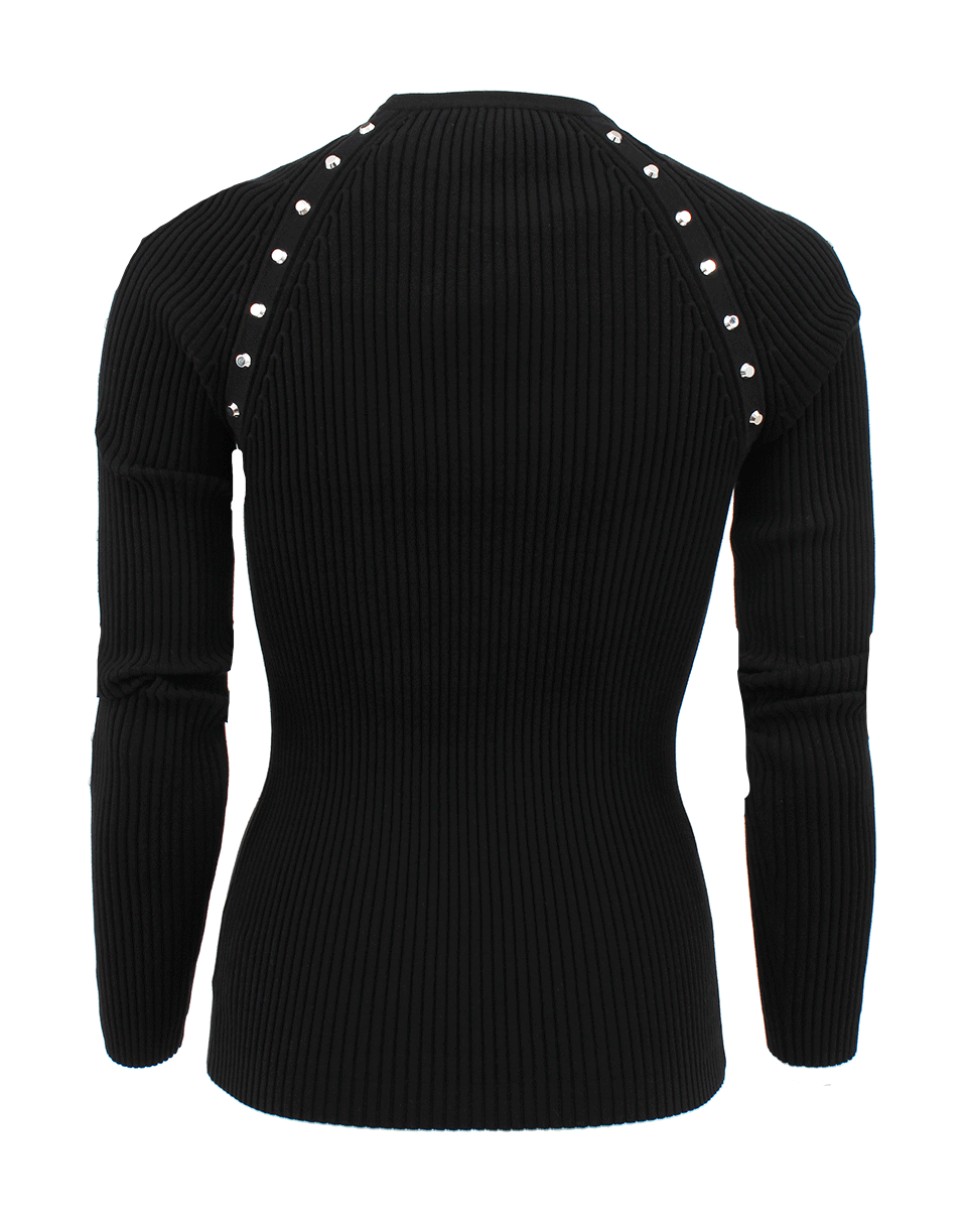 MICHAEL KORS-Long Sleeve Studded Raglan Crew-