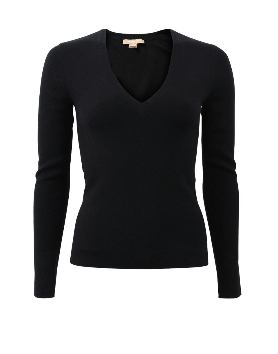 MICHAEL KORS-Long Sleeve Super Cashmere Top-