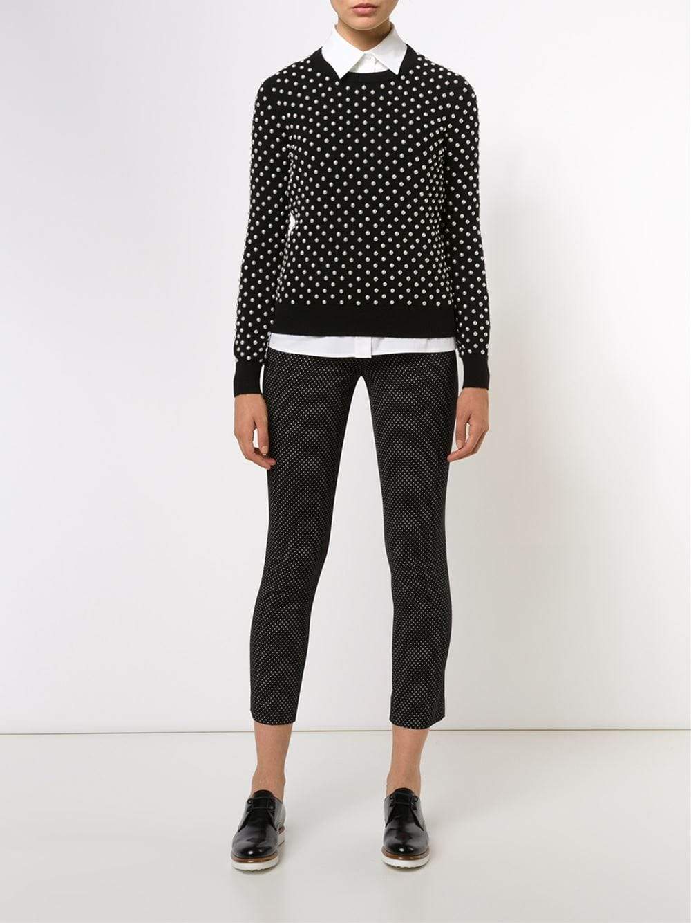 MICHAEL KORS-Pearl Hand-Embroidered Sweater-