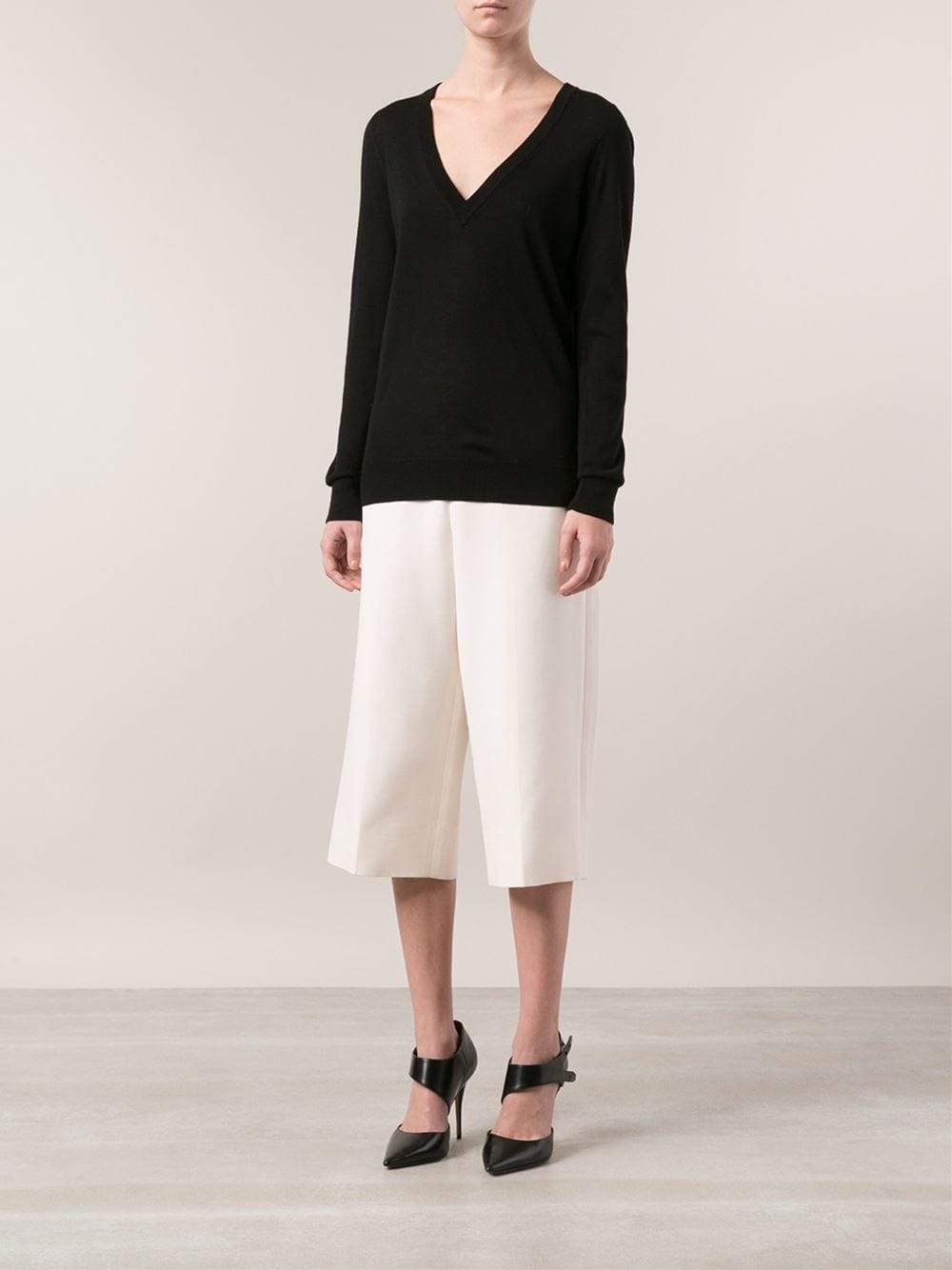 MICHAEL KORS-Reverse Cowl V-Neck-