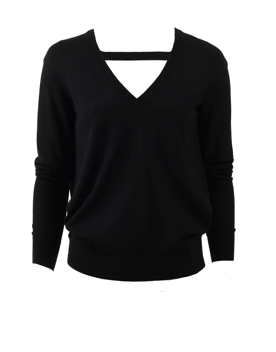 MICHAEL KORS-Reverse Cowl V-Neck-