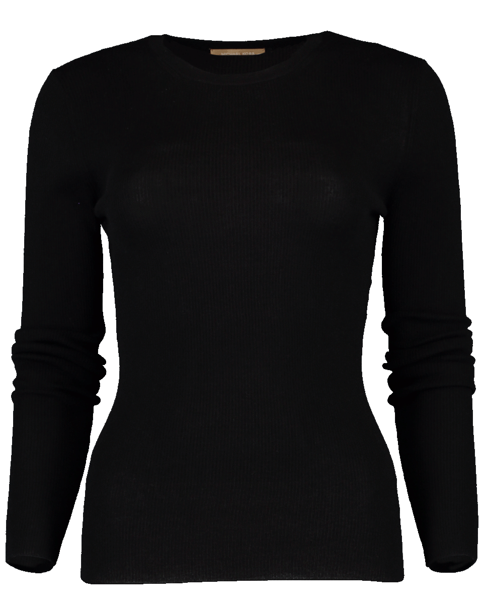 MICHAEL KORS-Featherweight Crewneck Top-