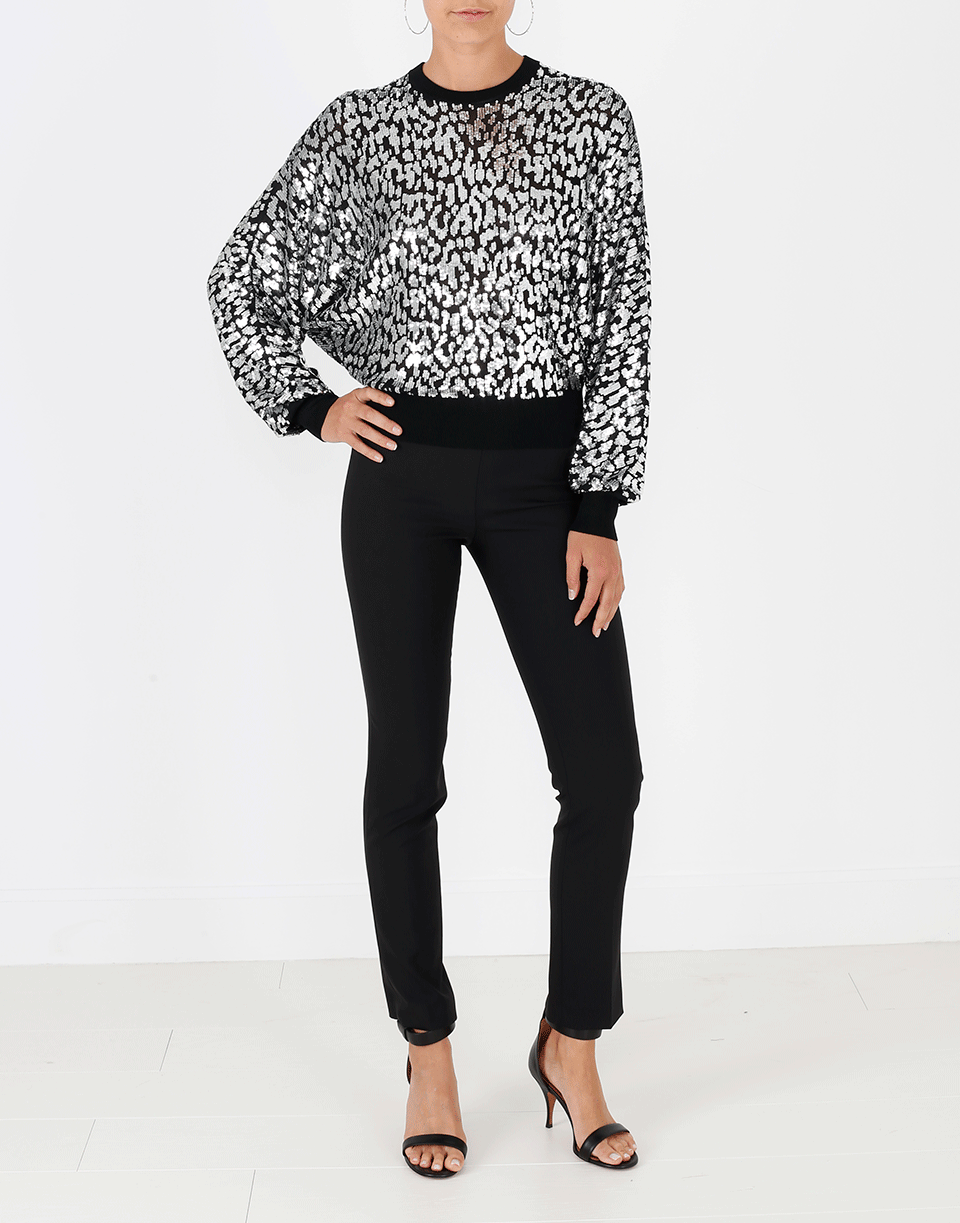 MICHAEL KORS-Leopard Paillette Pullover-
