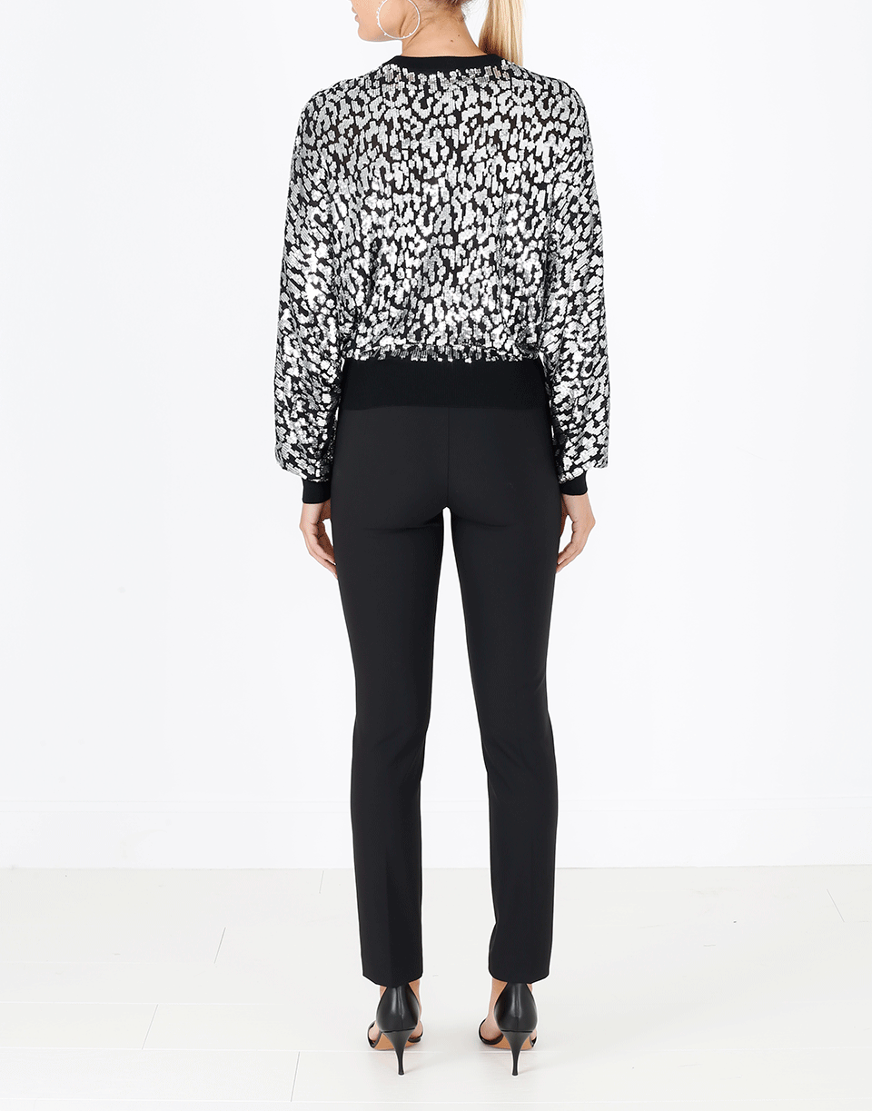 MICHAEL KORS-Leopard Paillette Pullover-