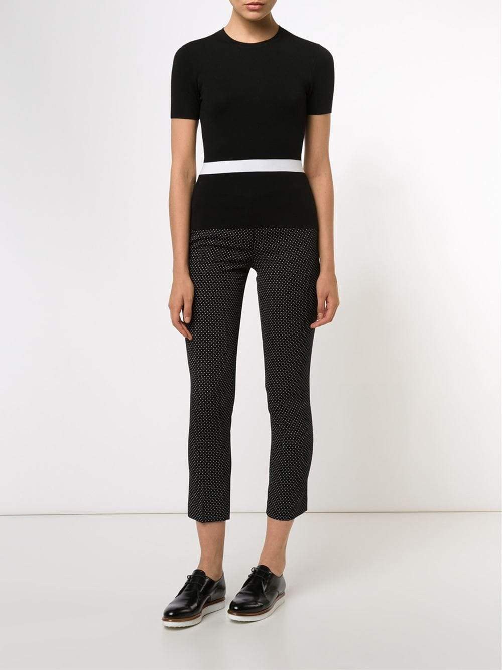 MICHAEL KORS-Single Stripe Crewneck-