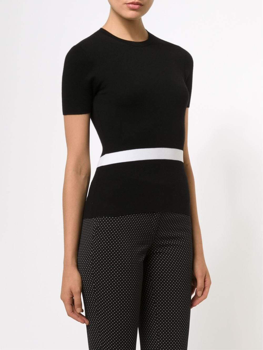 MICHAEL KORS-Single Stripe Crewneck-
