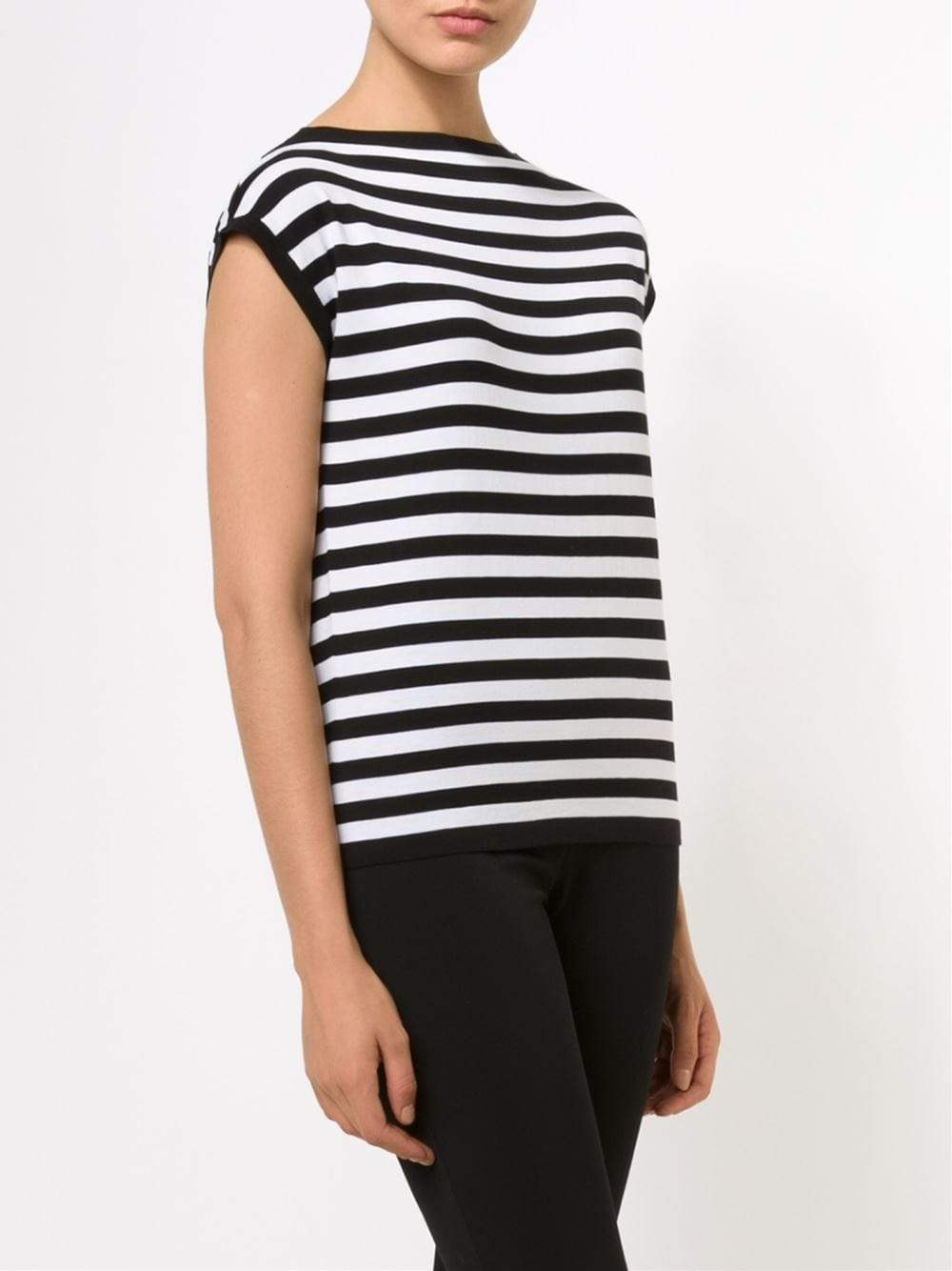 MICHAEL KORS-Striped Cotton Top-