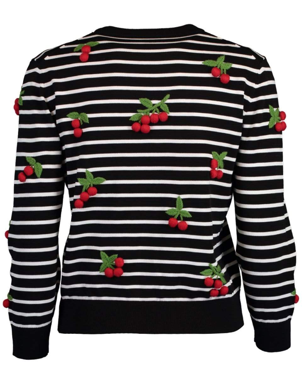 MICHAEL KORS-Cherry Embellished Pullover Sweater-