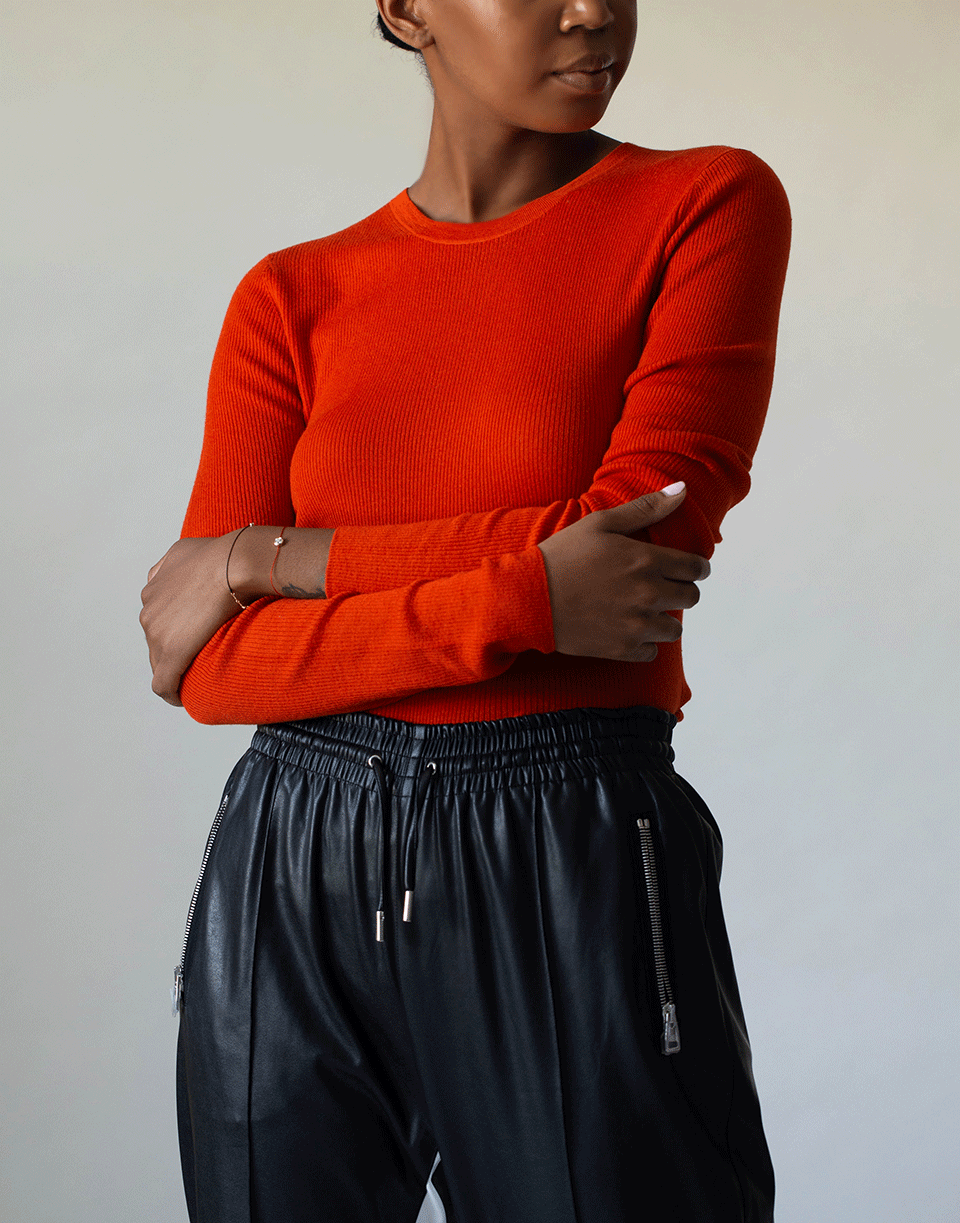 MICHAEL KORS-Cayenne Long Sleeve Crewneck Top-