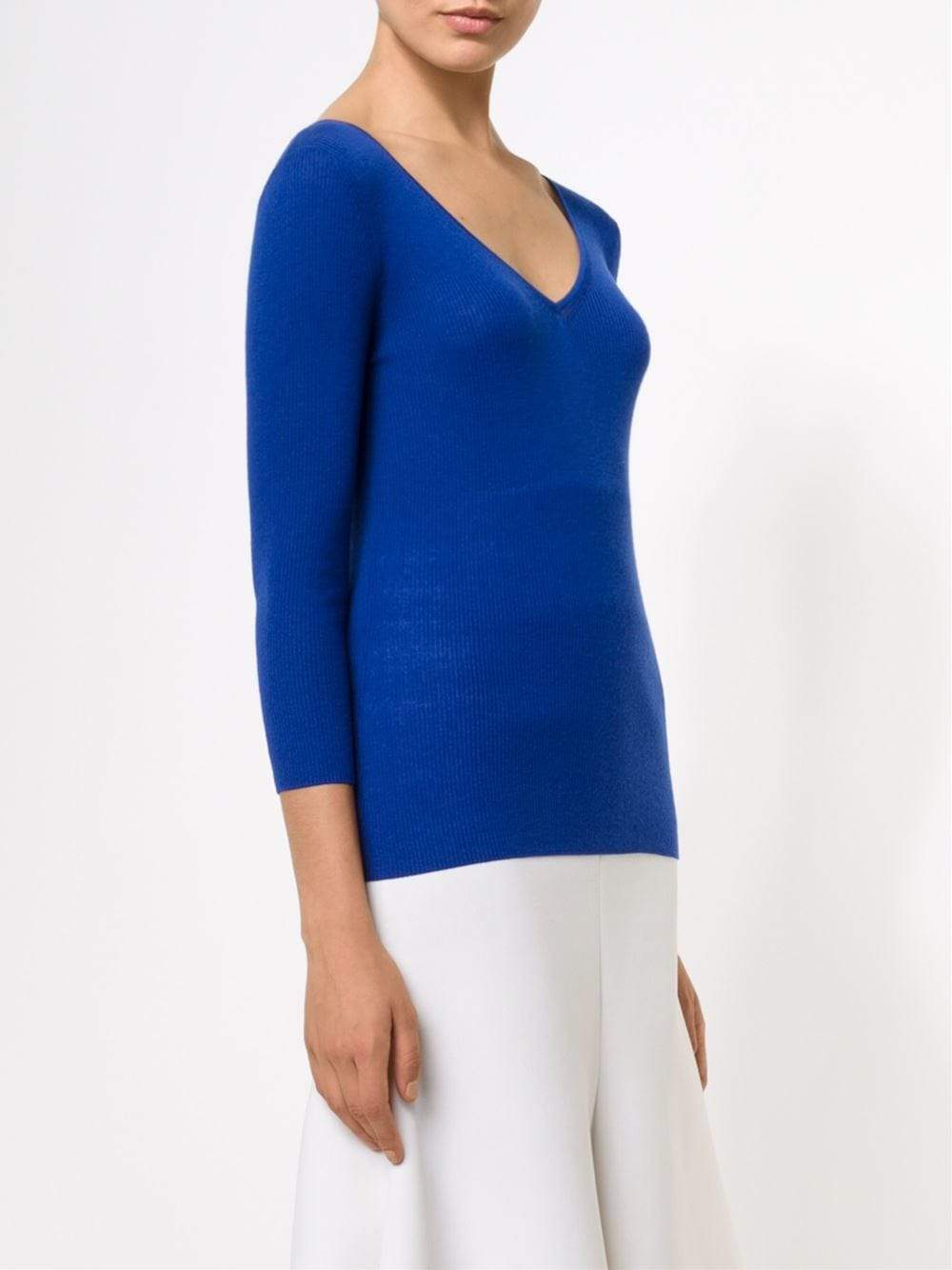 MICHAEL KORS-Featherweight Cashmere V-Neck Top-