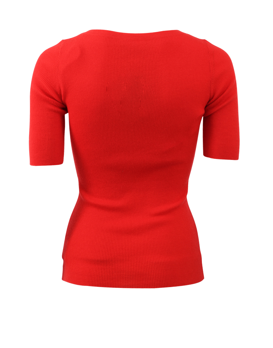 MICHAEL KORS-Elbow Sleeve Crewneck-