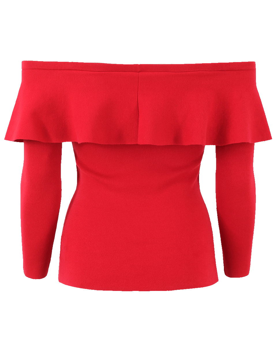 MICHAEL KORS-Ruffle Shoulder Top-