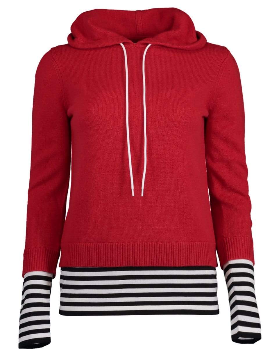 MICHAEL KORS-Layered Pullover Hoodie-