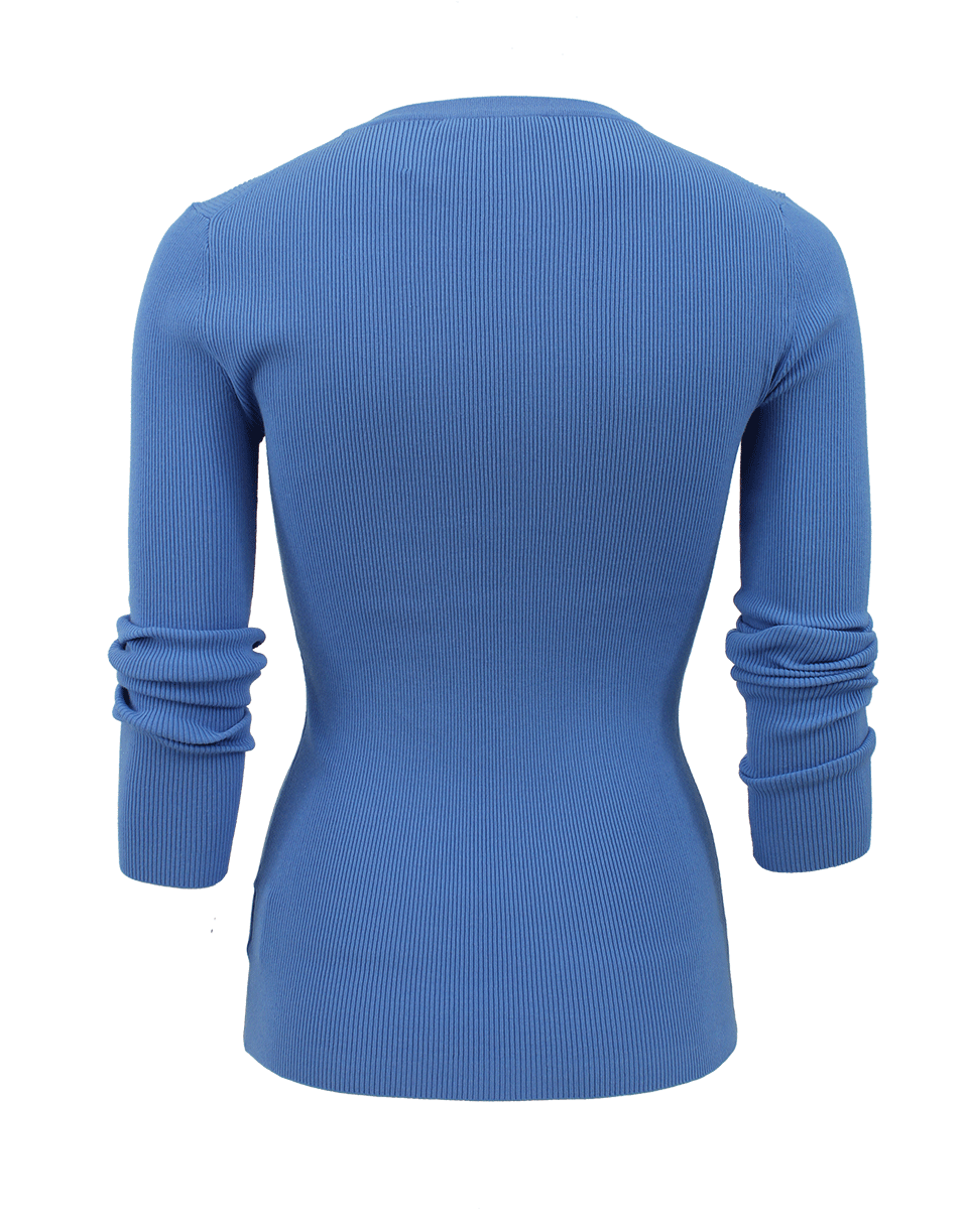 MICHAEL KORS-Long Sleeve Stretch Viscose Crewneck-