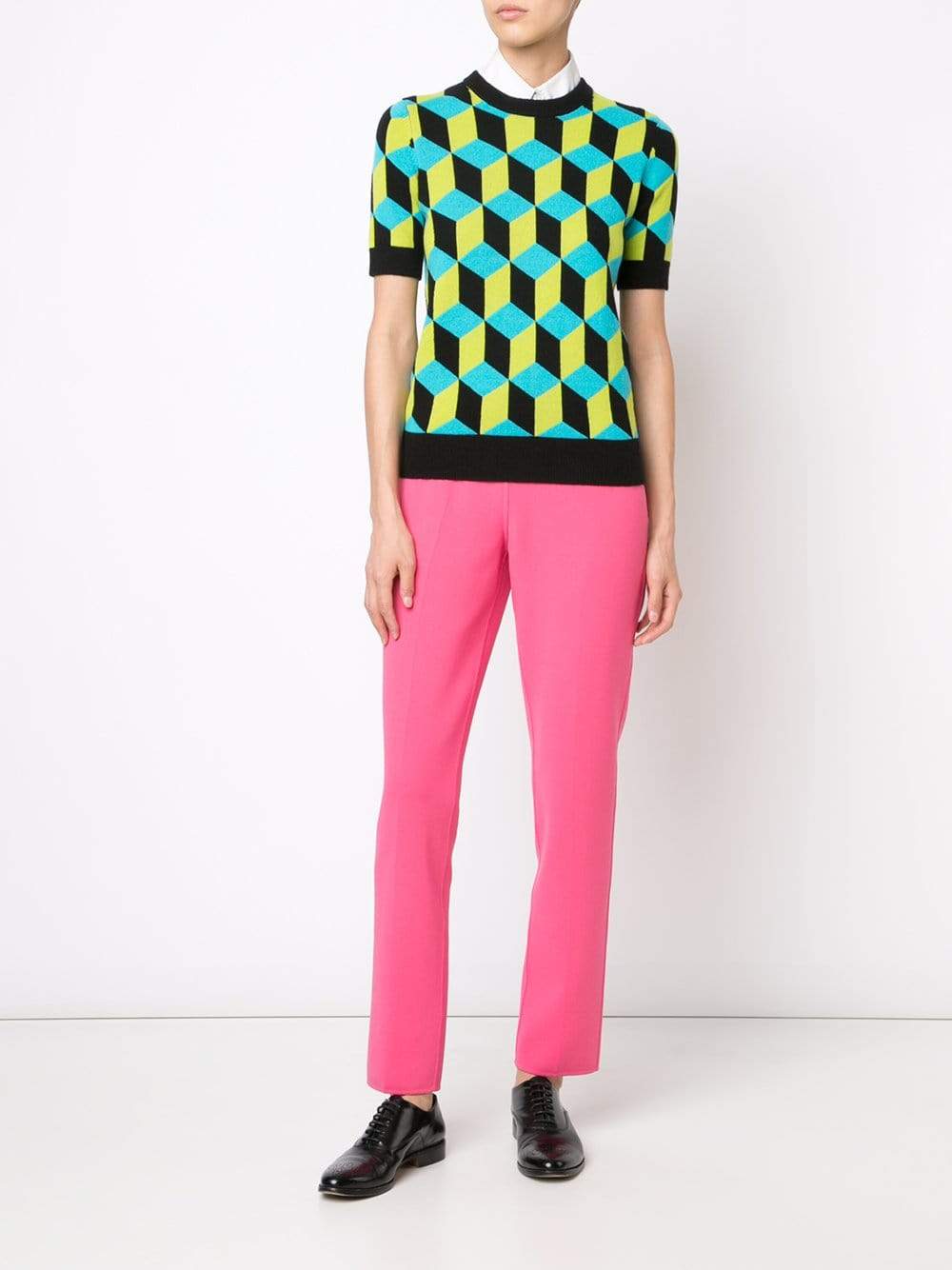 MICHAEL KORS-Deco Cube Intarsia Knit-