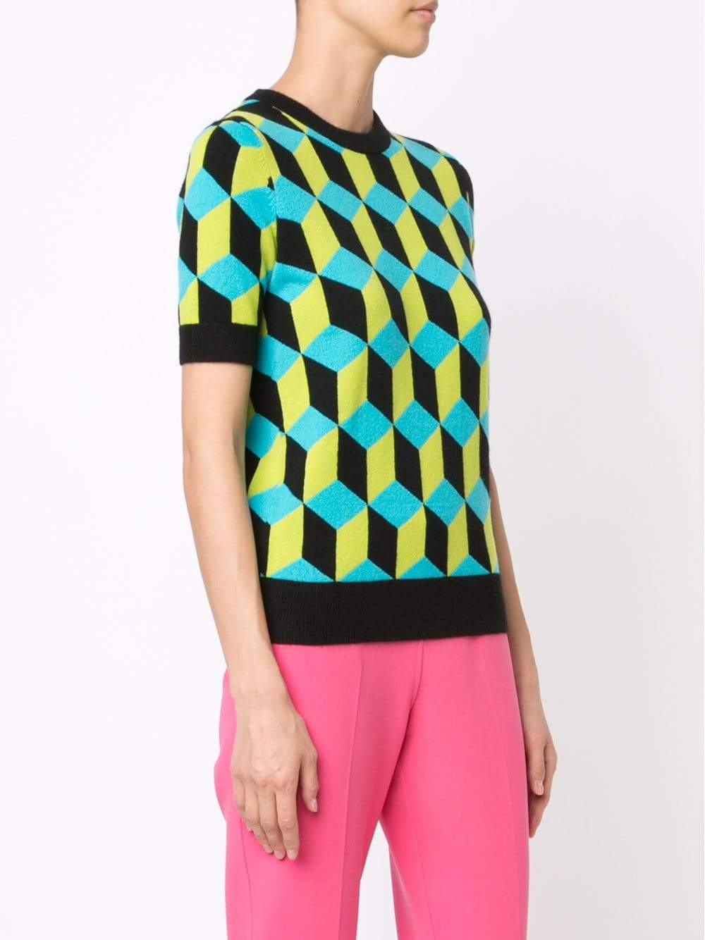 MICHAEL KORS-Deco Cube Intarsia Knit-