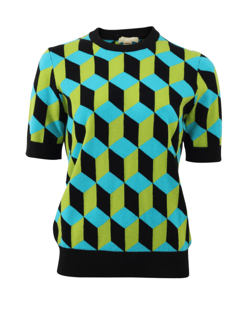 MICHAEL KORS-Deco Cube Intarsia Knit-
