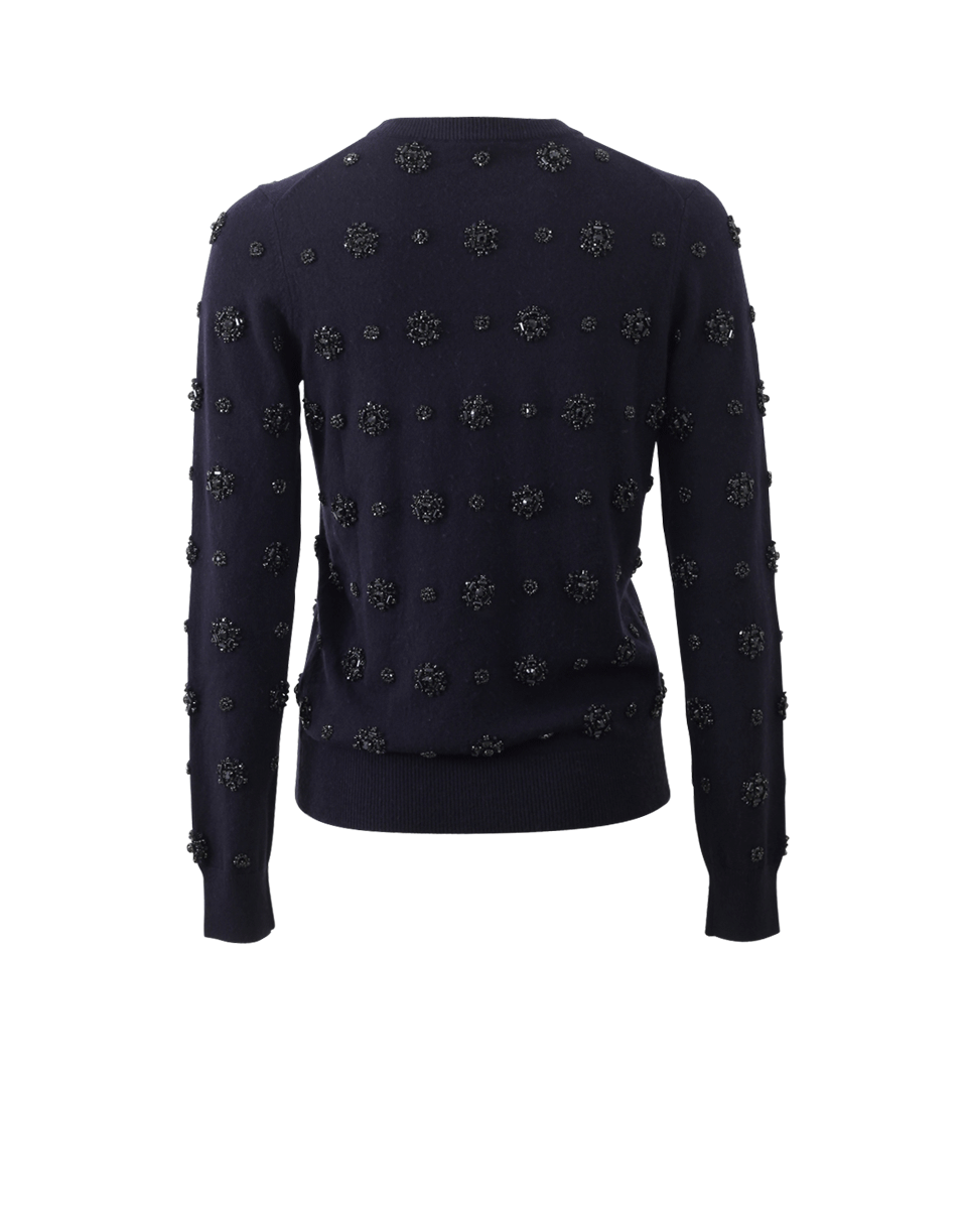 MICHAEL KORS-Embroidered Knit Top-