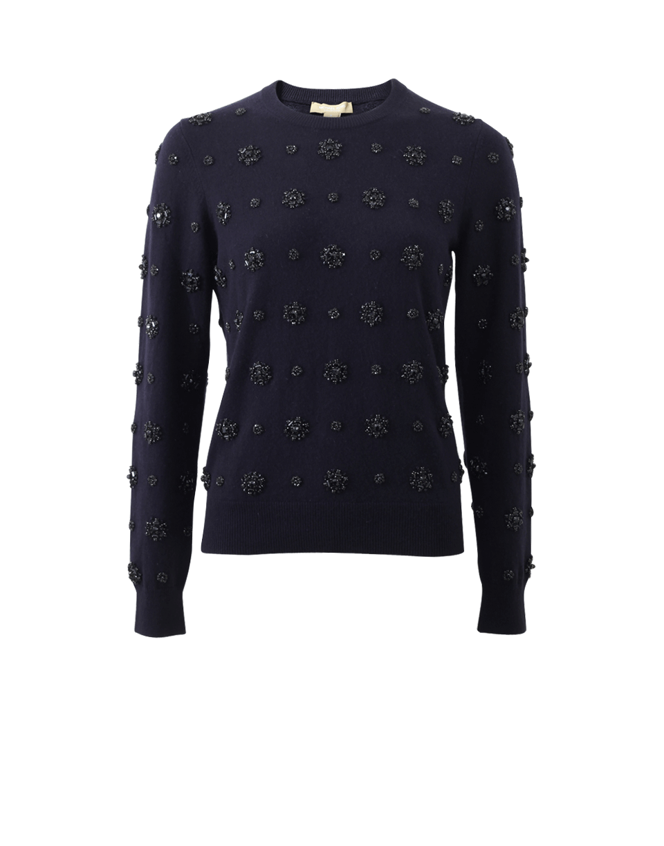 MICHAEL KORS-Embroidered Knit Top-