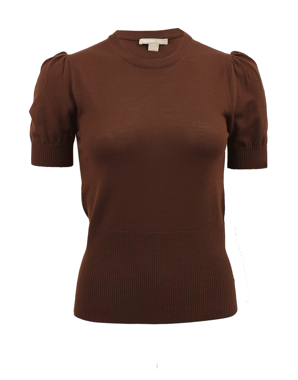 MICHAEL KORS-Puff Sleeve Merino Crew-