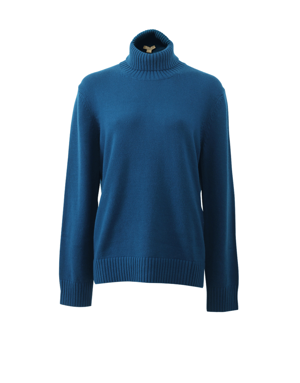 MICHAEL KORS-Cashmere Turtleneck Sweater-PEACOCK