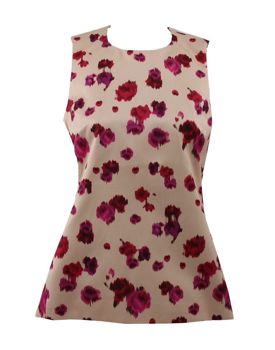 MICHAEL KORS-Sleeveless Paisley Print Shell Top-