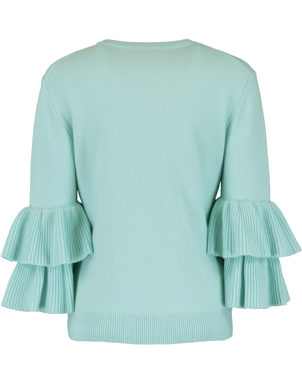 MICHAEL KORS-Ruffle Sleeve Pullover-