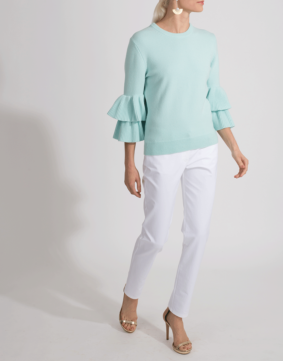MICHAEL KORS-Ruffle Sleeve Pullover-