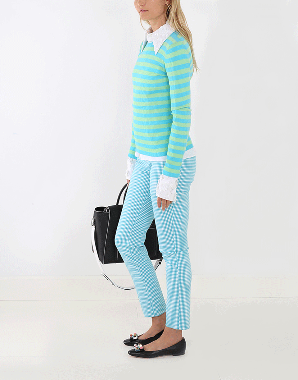 MICHAEL KORS-Striped Knit Top-