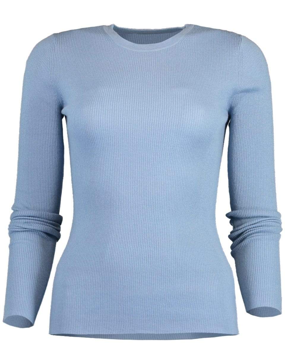 MICHAEL KORS-Stream Featherweight Cashmere Long Sleeve Crewneck-