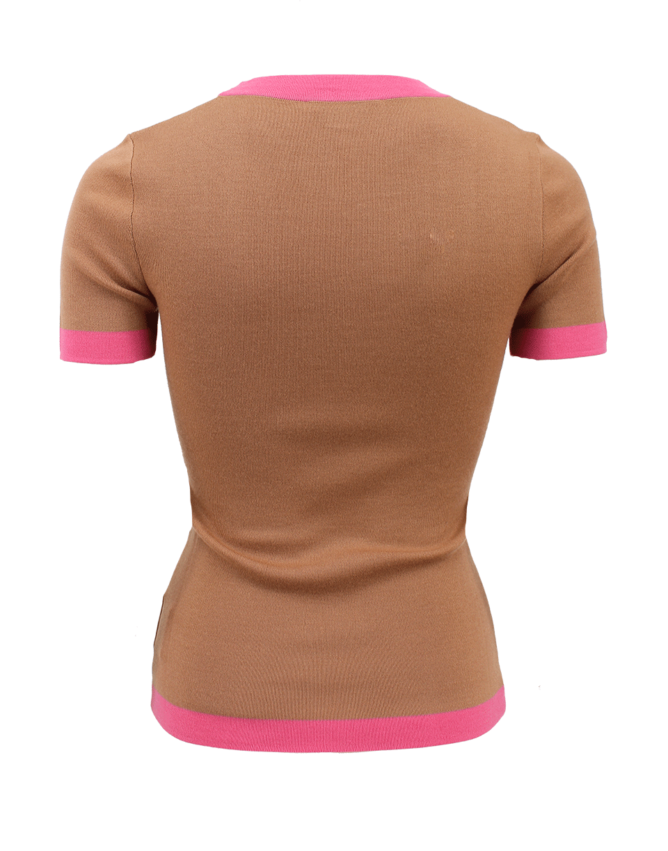 MICHAEL KORS-Short Sleeve Super Cashmere Top-