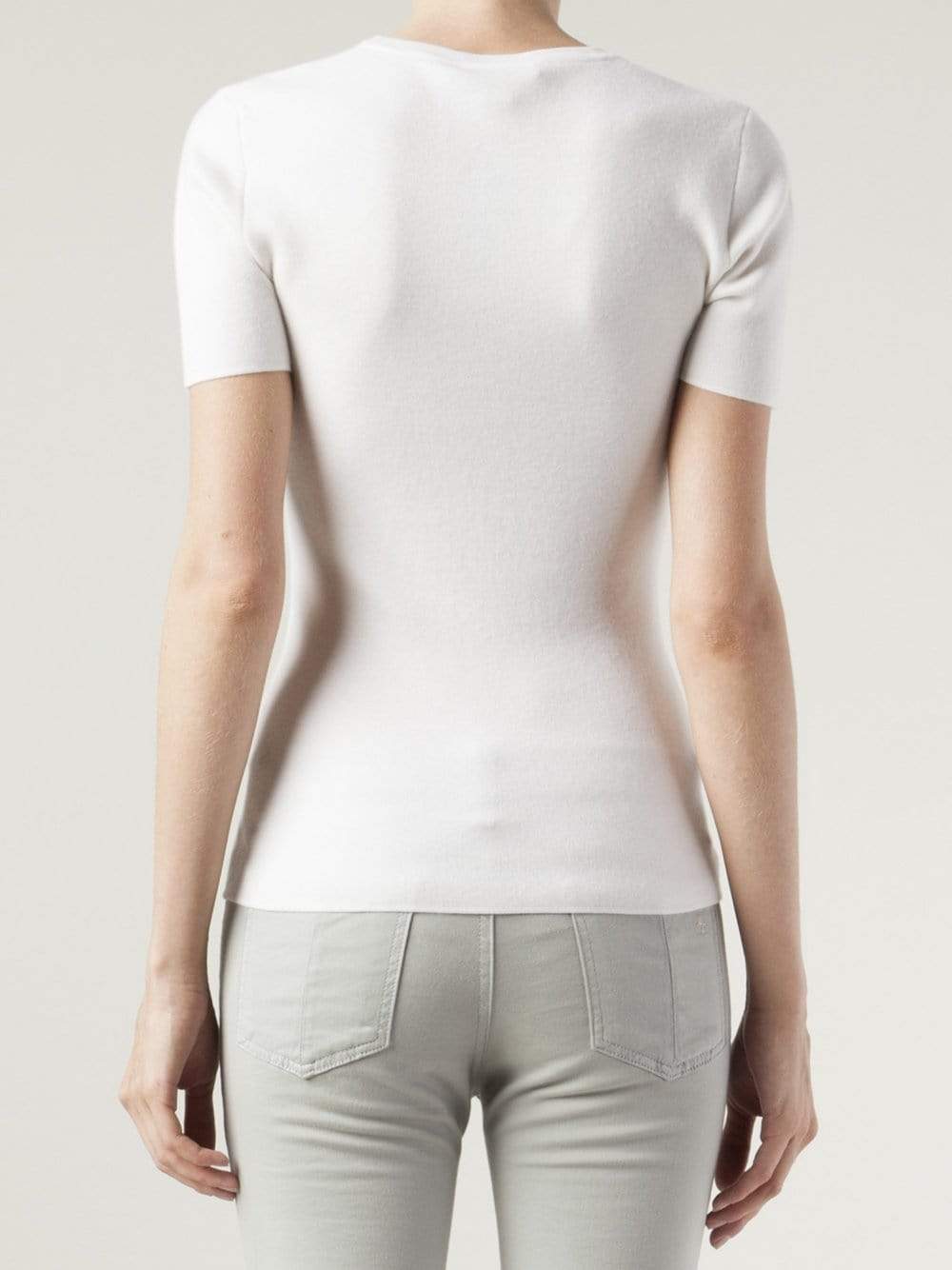 MICHAEL KORS-Short Sleeve Super Cashmere Scoopneck-