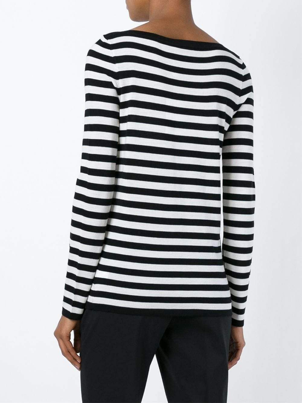MICHAEL KORS-Striped Long Sleeve Shirt-