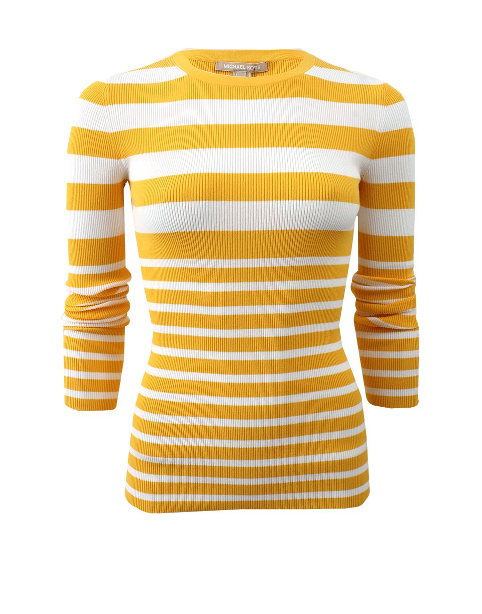 MICHAEL KORS-Mixed Stripe Crewneck-