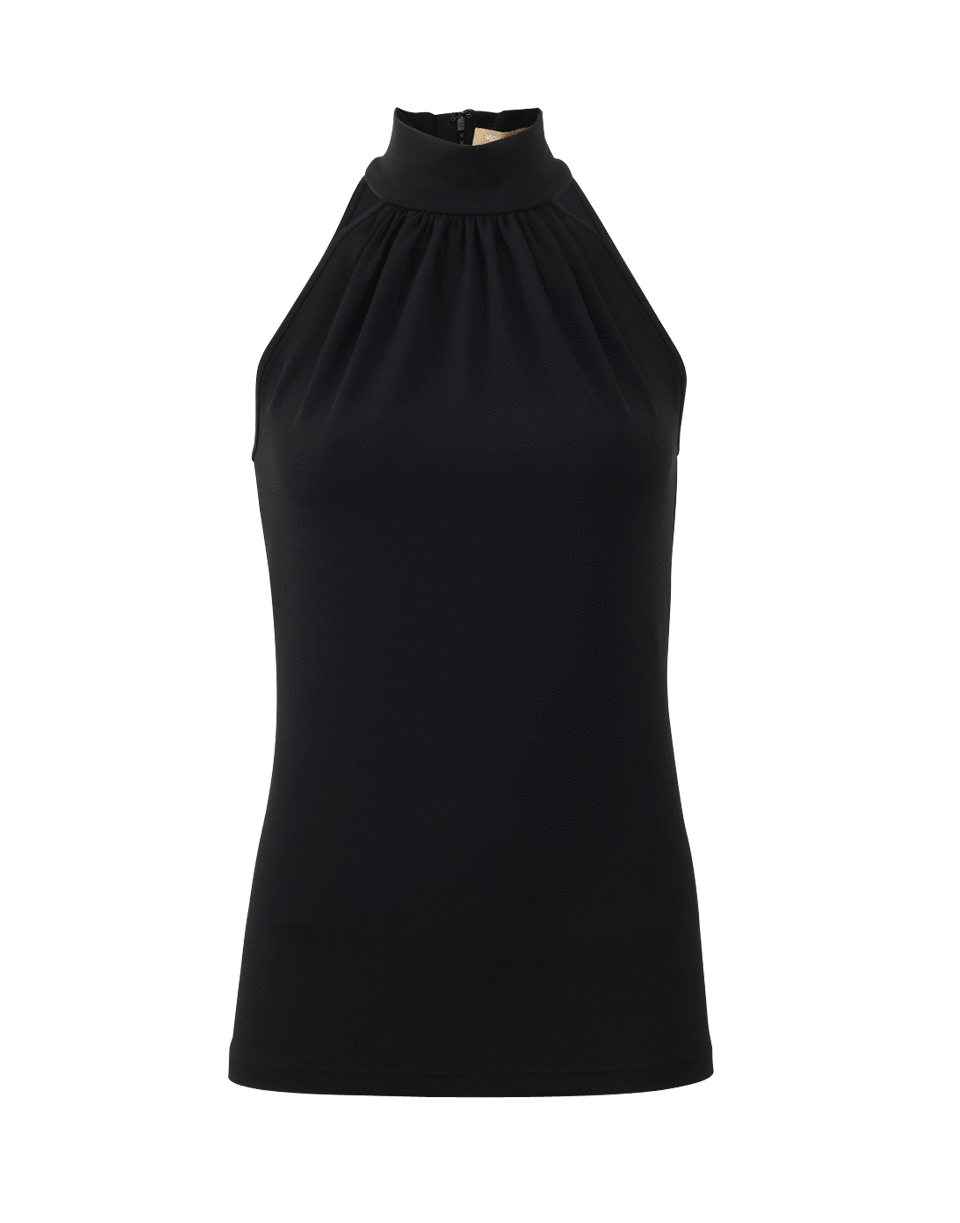 MICHAEL KORS-Gathered Halter Top-