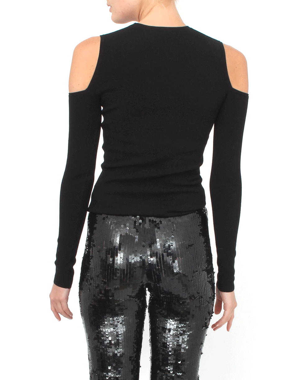 MICHAEL KORS-Cold Shoulder Top-