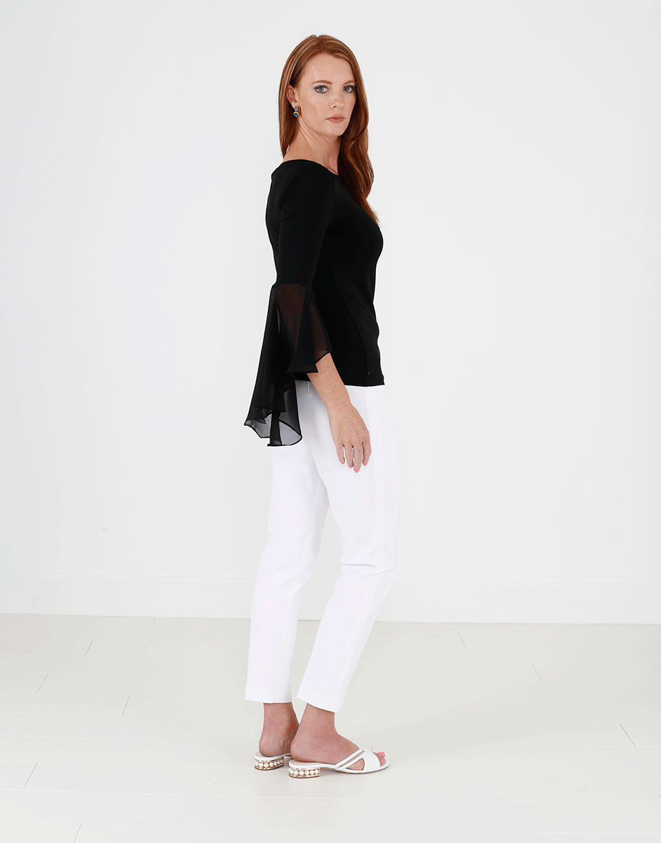 MICHAEL KORS-Long Ruffle Sleeve Top-
