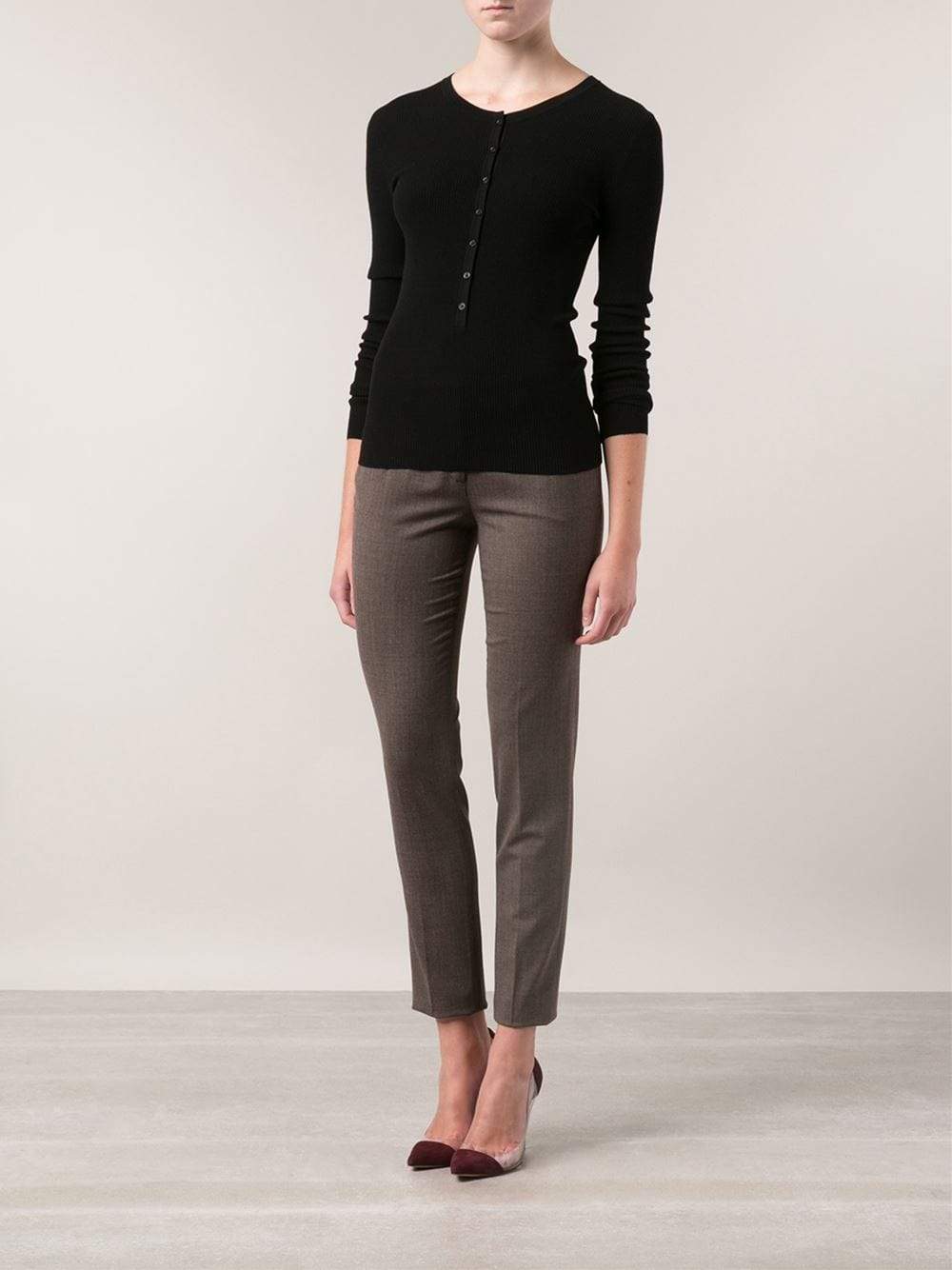 MICHAEL KORS-Ribbed Henley-