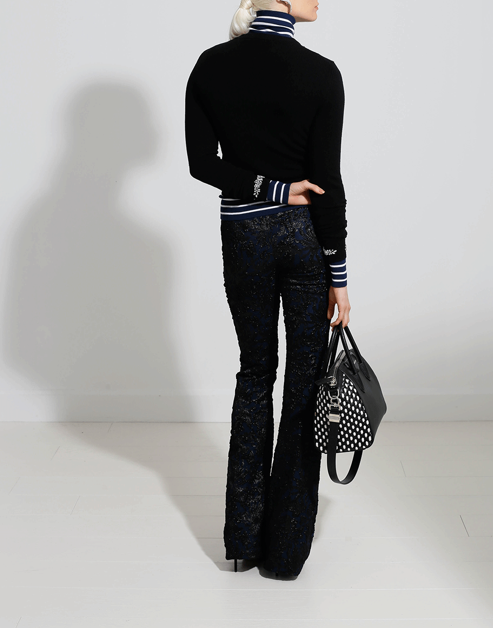 MICHAEL KORS-Crystal Neckline Top-