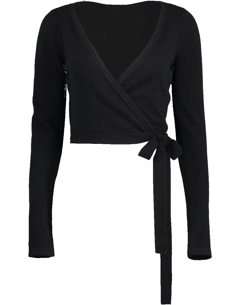 MICHAEL KORS-Cashmere Wrap Top-