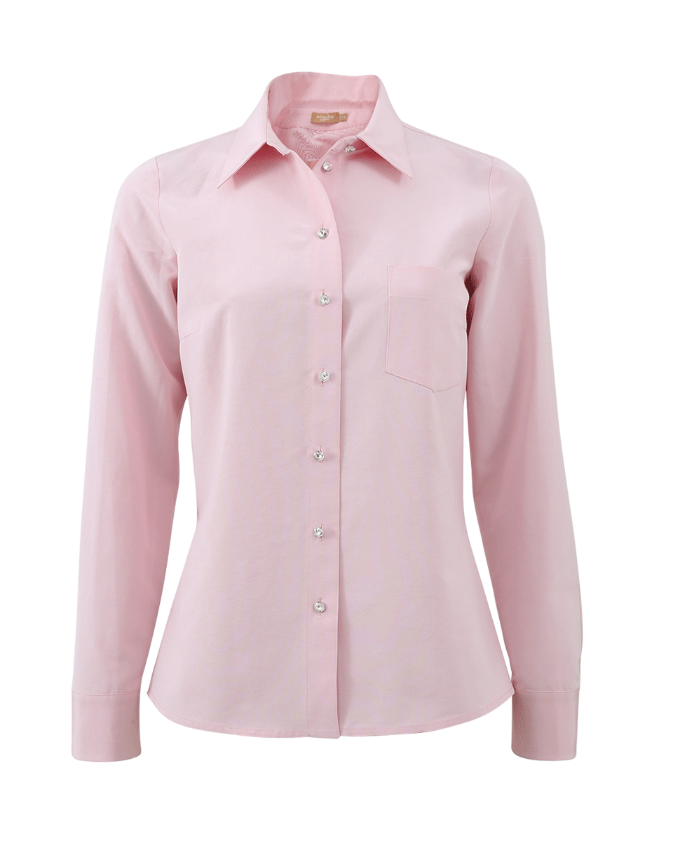 MICHAEL KORS-Rhinestone Button Down Shirt-