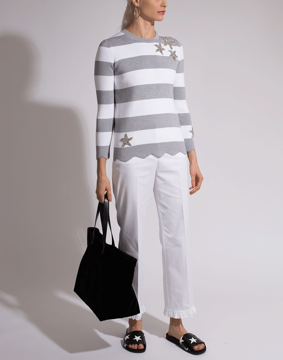 MICHAEL KORS-Starfish Striped Tee-