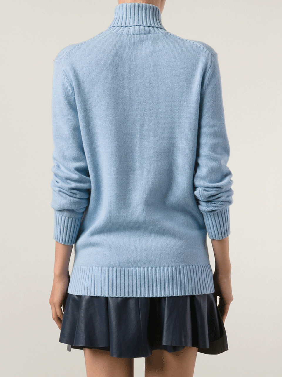 MICHAEL KORS-Cotton Cashmere Turtleneck-