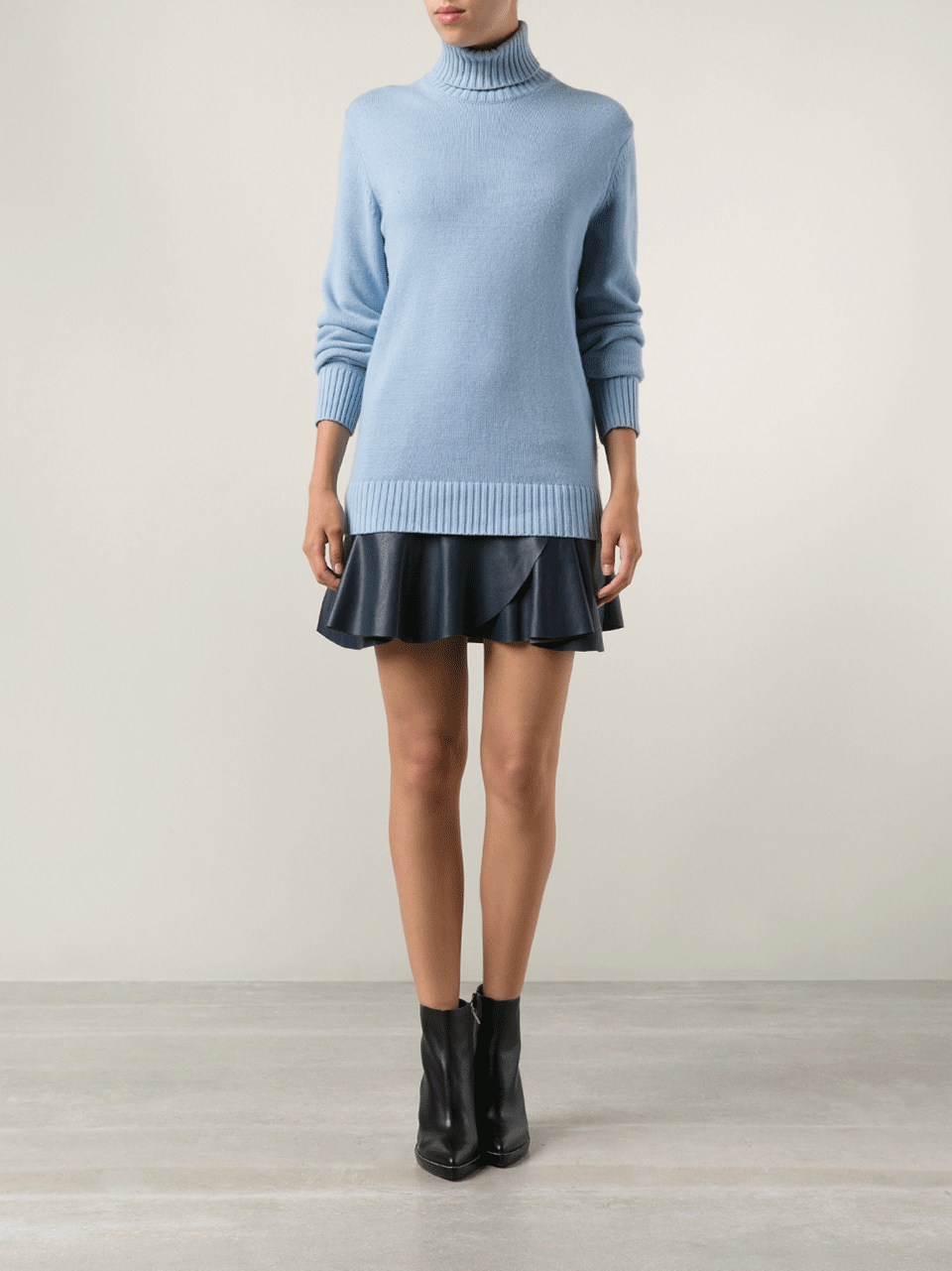 MICHAEL KORS-Cotton Cashmere Turtleneck-