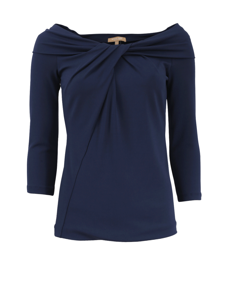 MICHAEL KORS-Off The Shoulder Twist Top-