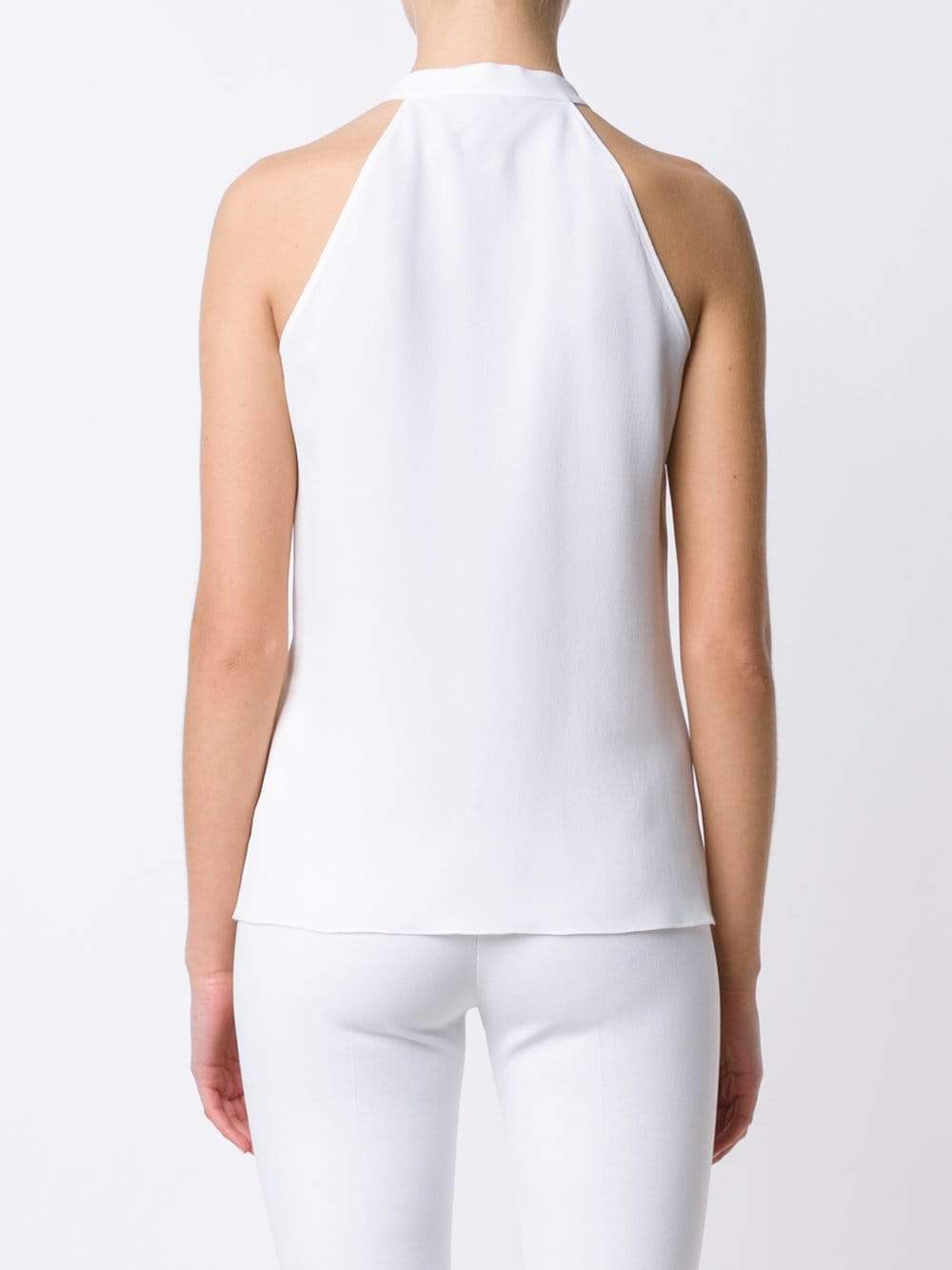 MICHAEL KORS-Pleated Halter Top Blouse-