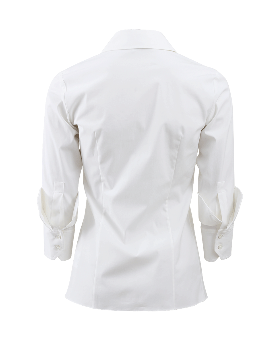 MICHAEL KORS-Three-Quarter Double Cuff Blouse-